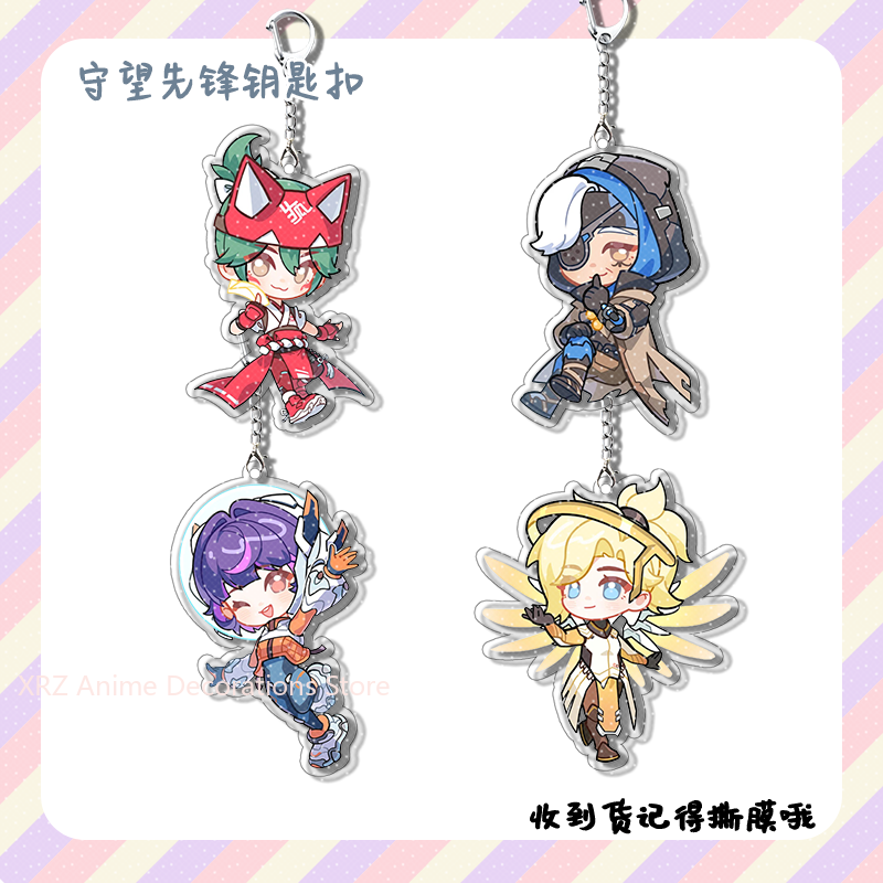 Car Accessories Cute - 4pcs Anime Game Overwatch Cole Cassidy