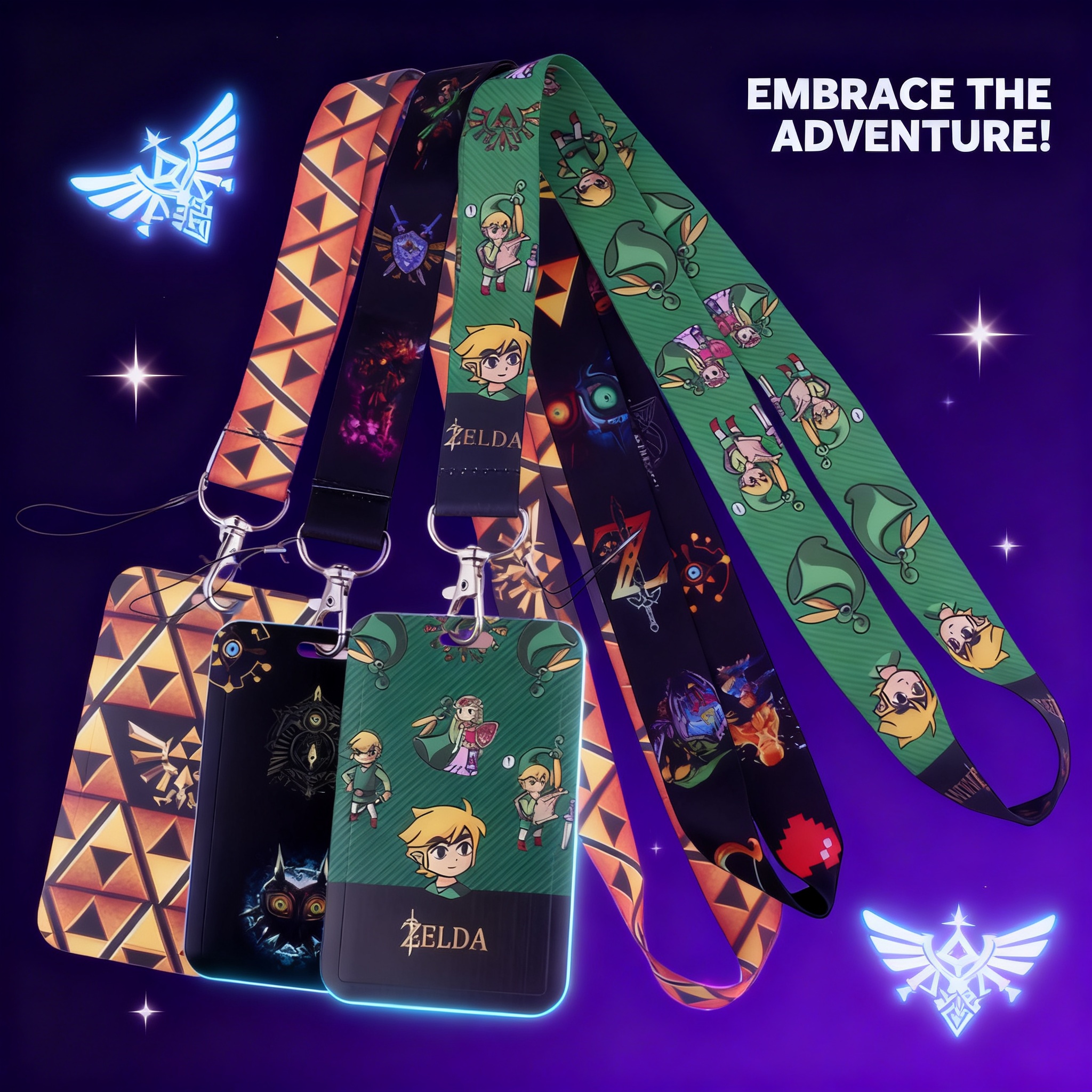 Car Accessories Cute - Cartoon Game Lanyards for Key Neck