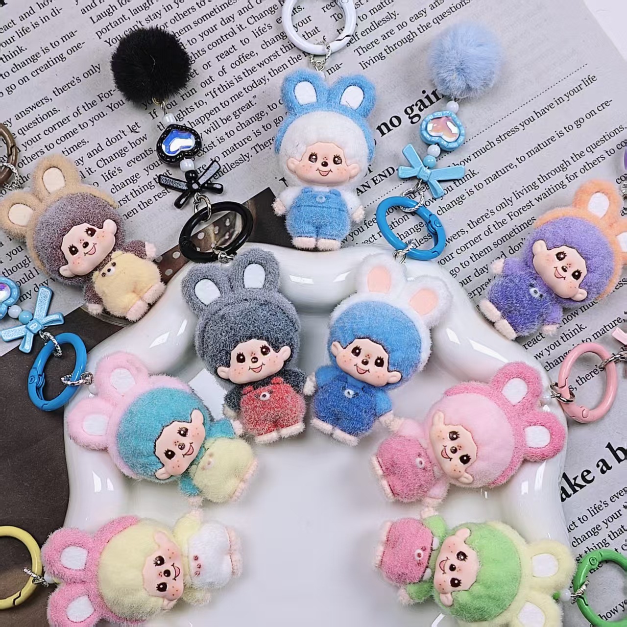 New model Monchhichi Keychain  - огляд і ціна Car Accessories Cute