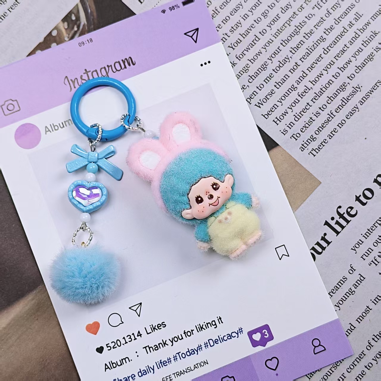 New model Monchhichi Keychain  - огляд і ціна Car Accessories Cute