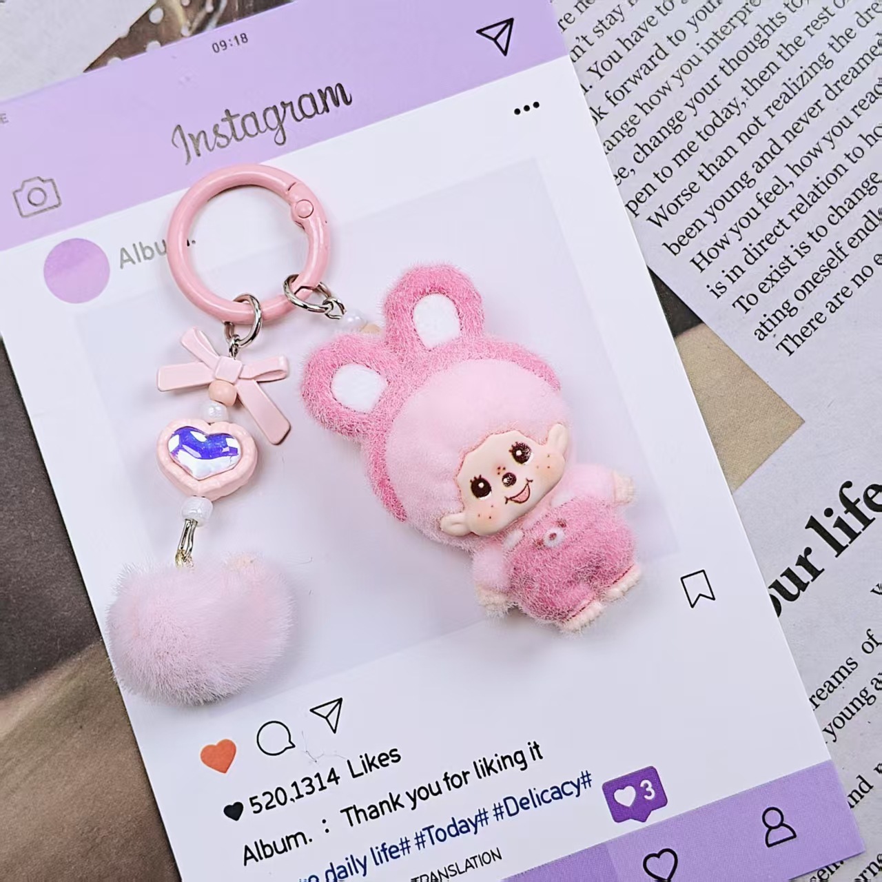 New model Monchhichi Keychain  - огляд і ціна Car Accessories Cute