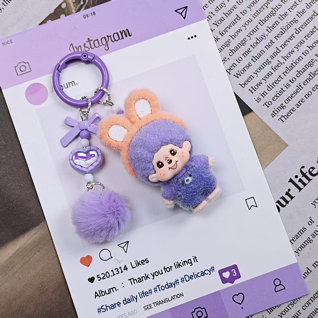 New model Monchhichi Keychain  - огляд і ціна Car Accessories Cute