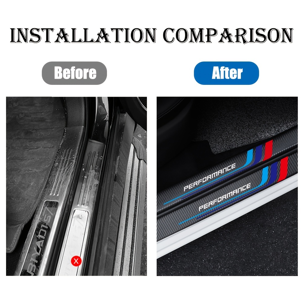 4pcs Carbon Fiber Sill Plate S - огляд і ціна Car Accessories Quotes