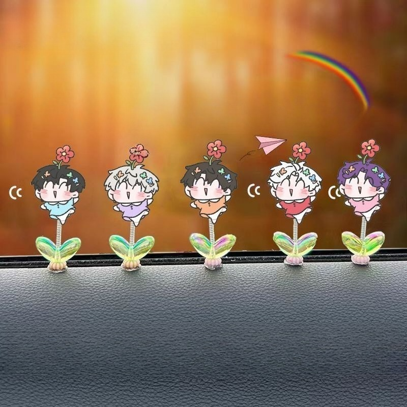 5PCS  Love and Deep Space Anim - огляд і ціна Car Accessories Cute