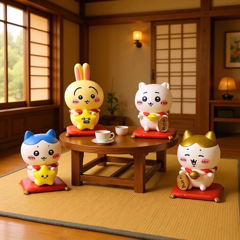 Kawaii CKW Lucky Cat Figurine  - огляд і ціна Car Accessories Cute