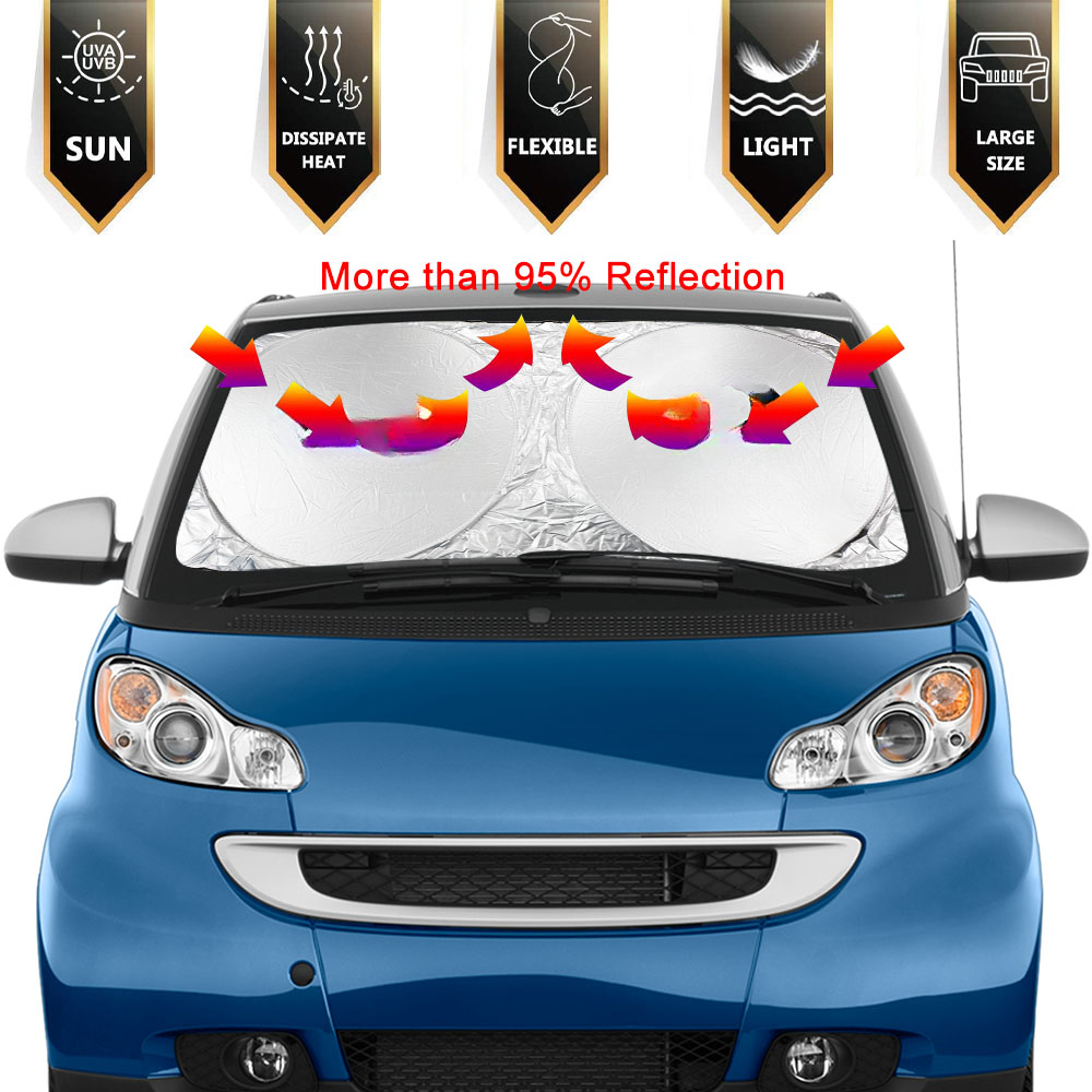 Double ring sunshade 150*70 ca - огляд і ціна Automatic Car Sunshade