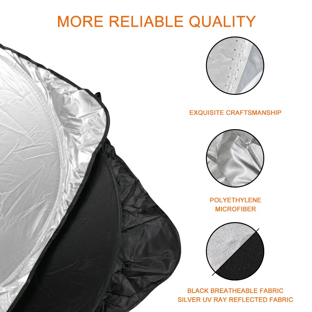Double ring sunshade 150*70 ca - огляд і ціна Automatic Car Sunshade