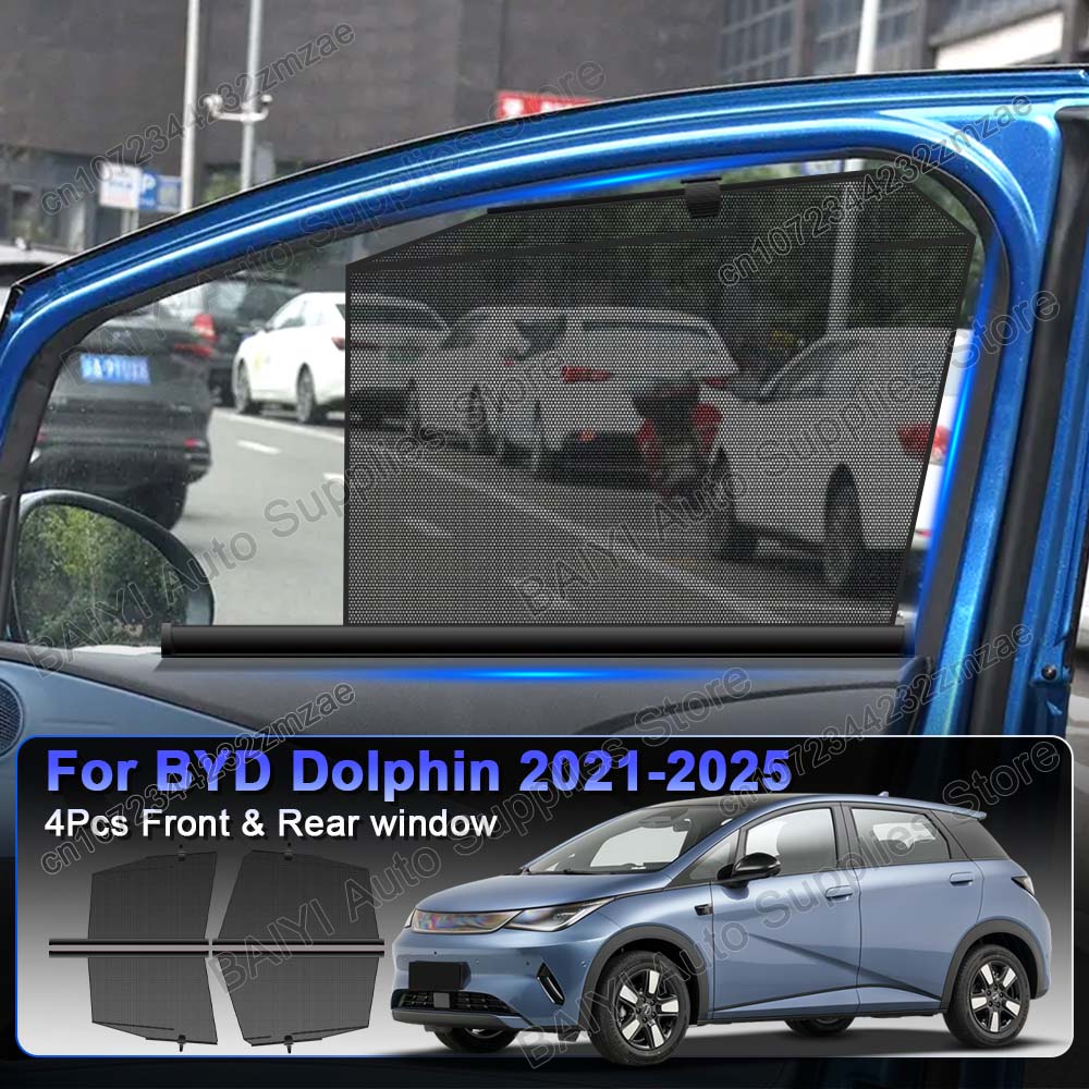 For BYD Dolphin 2021-2025 Car  - огляд і ціна Automatic Car Sunshade