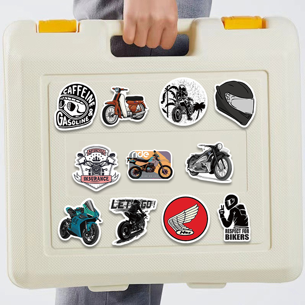 50pcs Retro Motorcycle Sticker - огляд і ціна Car Accessories Quotes