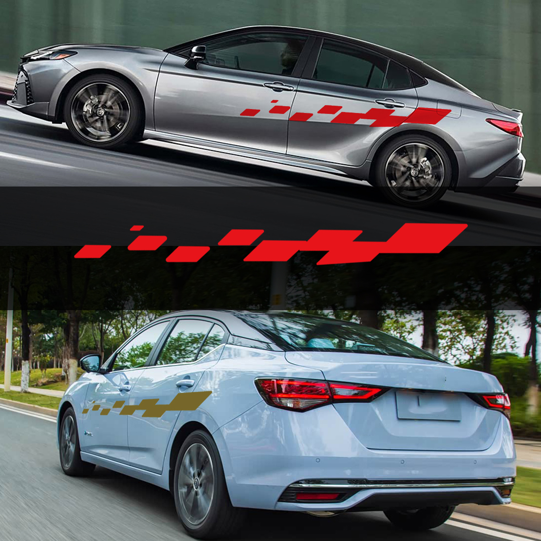 2pcs Car Door Decals Racing Ch - огляд і ціна Car Accessories Quotes
