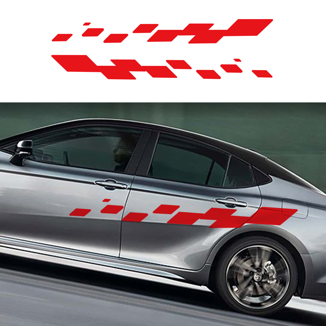 2pcs Car Door Decals Racing Ch - огляд і ціна Car Accessories Quotes