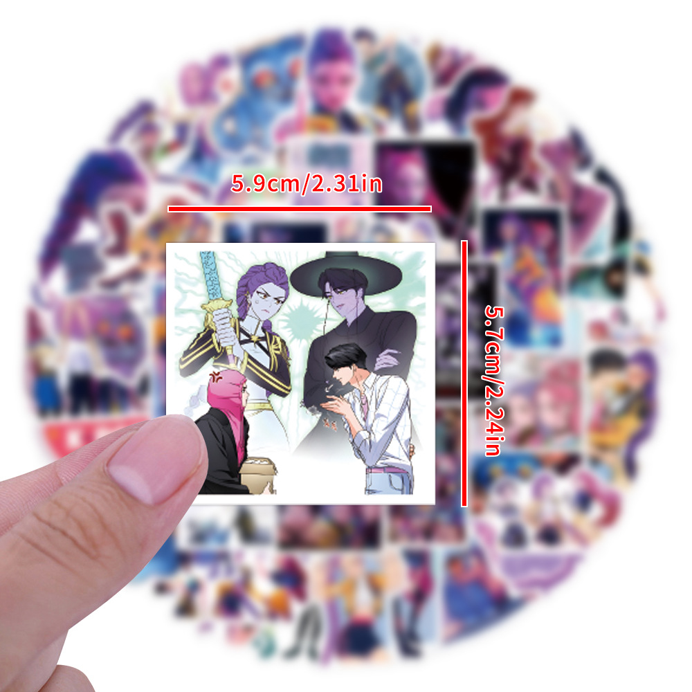 55/110pcs K-Pop Anime cartoon  - огляд і ціна Car Accessories Cute