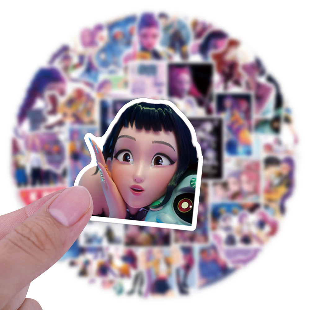 55/110pcs K-Pop Anime cartoon  - огляд і ціна Car Accessories Cute